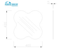 MEDIDAS ESPEJO en FORMA DE FLOR PONTE GIULIO